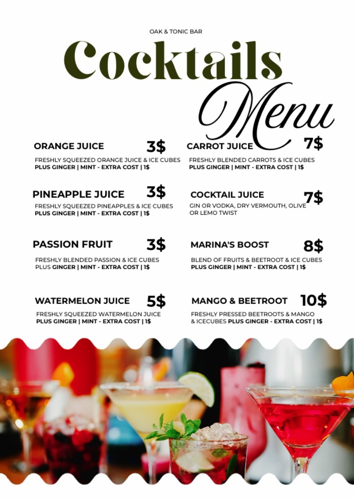 Cocktails & Juices